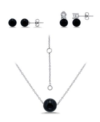 Silver Plated Earrings and Necklace Set