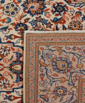 Persian Kashan 6' 6" x 10' 5" Area Rug