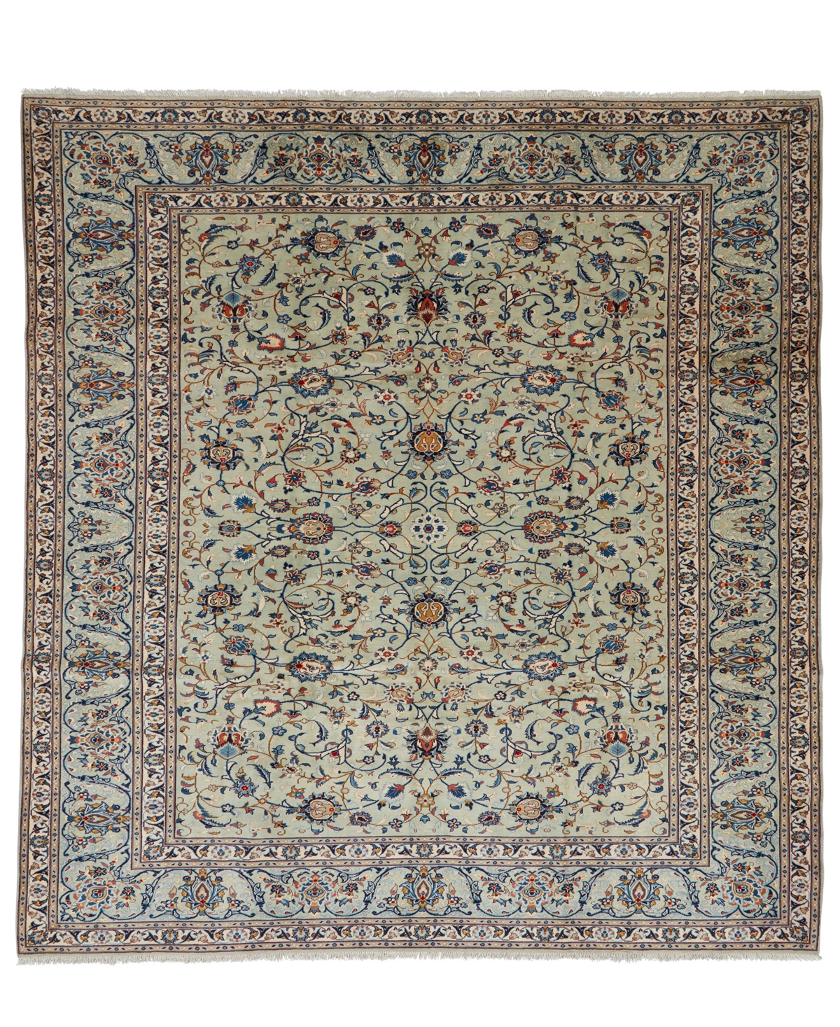 Adorn Hand Woven Rugs Persian Kashan 9' 3" x 12' 3" Area Rug