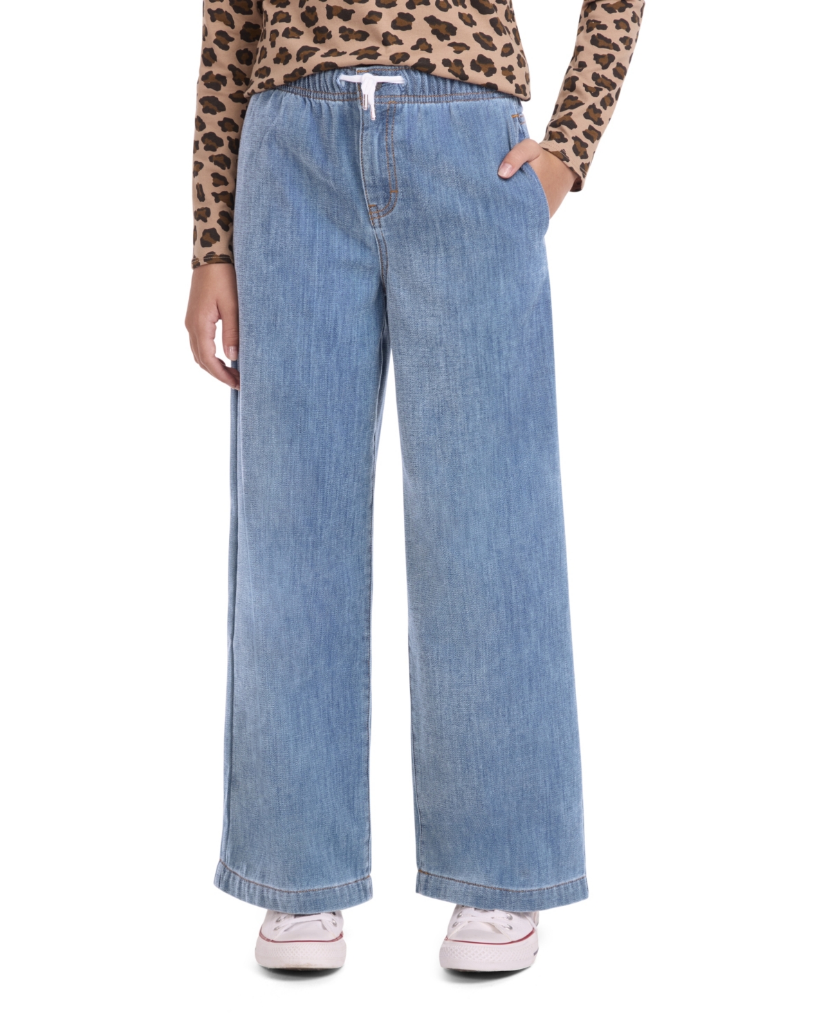 Levi's Girls 7-16 High-Rise Baggy Jeans - Medium Blue