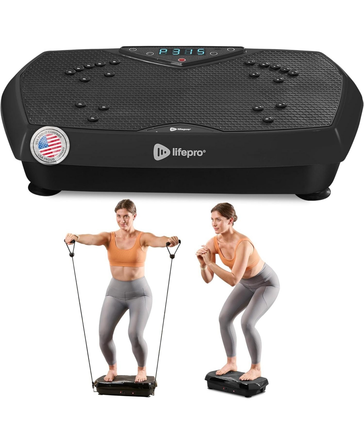 LifePro Vibration Plate with Magnetic Acupoints – Full Body Workout & Lymphatic Drainage Machine