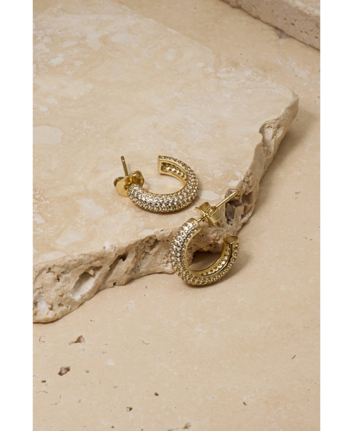 Untamed Petals Brookes Crystal Hoops