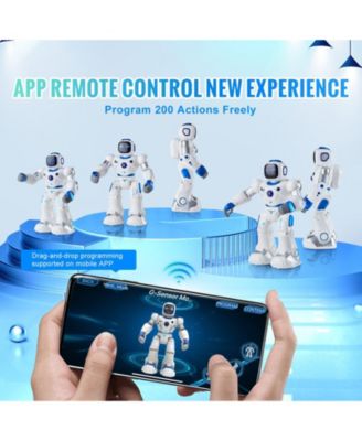 RC Robot Toy for Kids, 2.4GHz Programmable Smart Robot with Touch, Voice & APP Control, Singing Dancing Gift for Ages 3–10