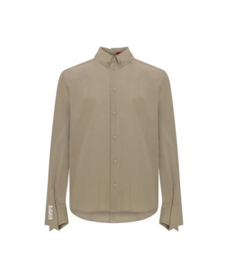 Men's Cotton Patch-Detail Woven Shirt