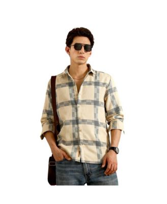 Men's Checkered Cotton Blend Full Sleeve Shirt