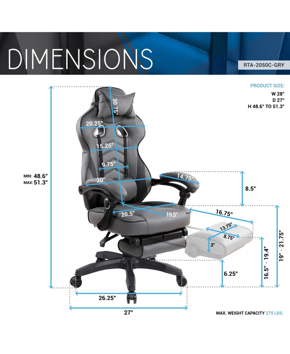 Flynama Dj-1P169820 Gaming Chairs