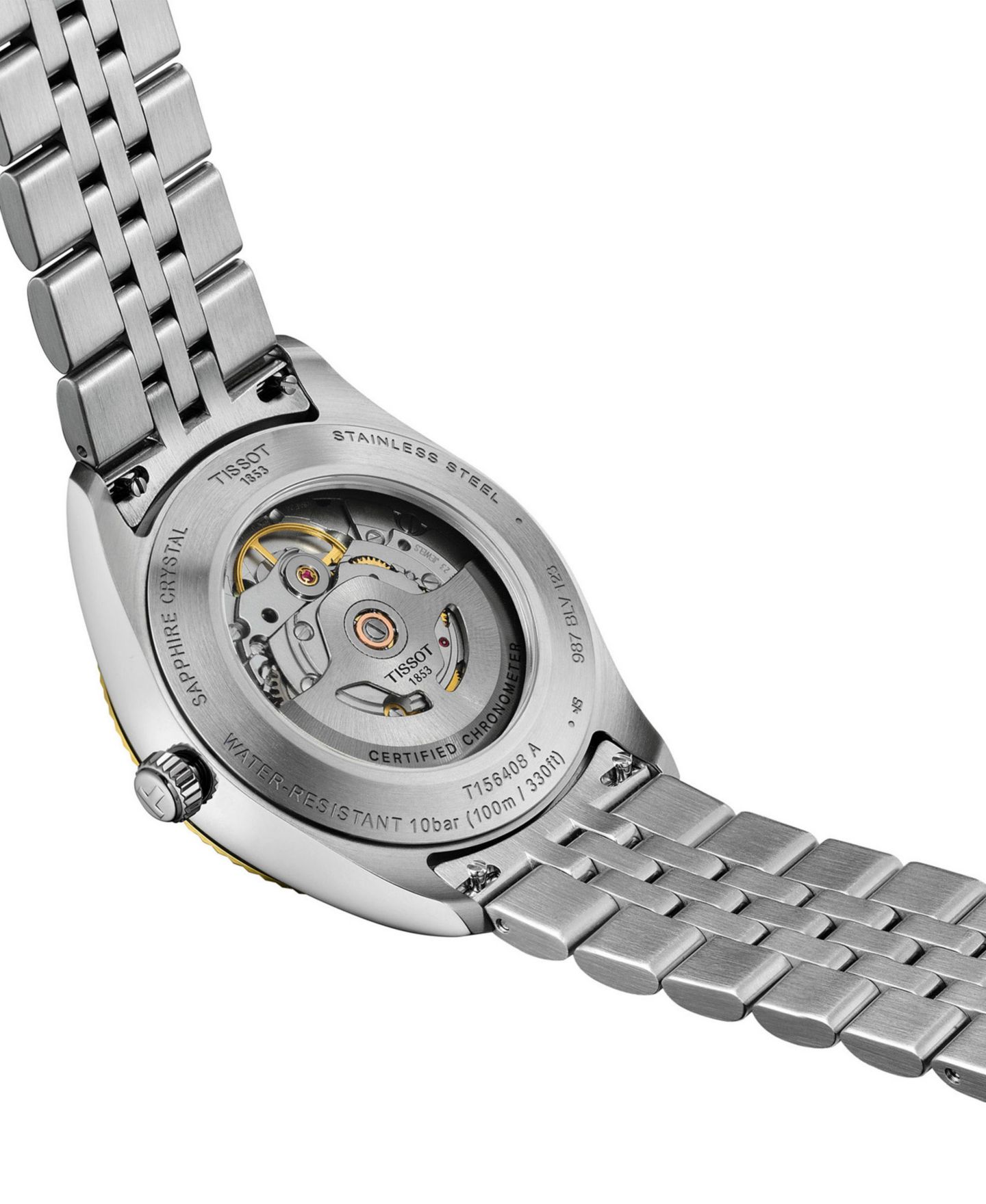 Мужские часы Tissot Ballade Powermatic 80 Cosc Two-Tone Stainless Steel Bracelet Watch 39mm — фото 7
