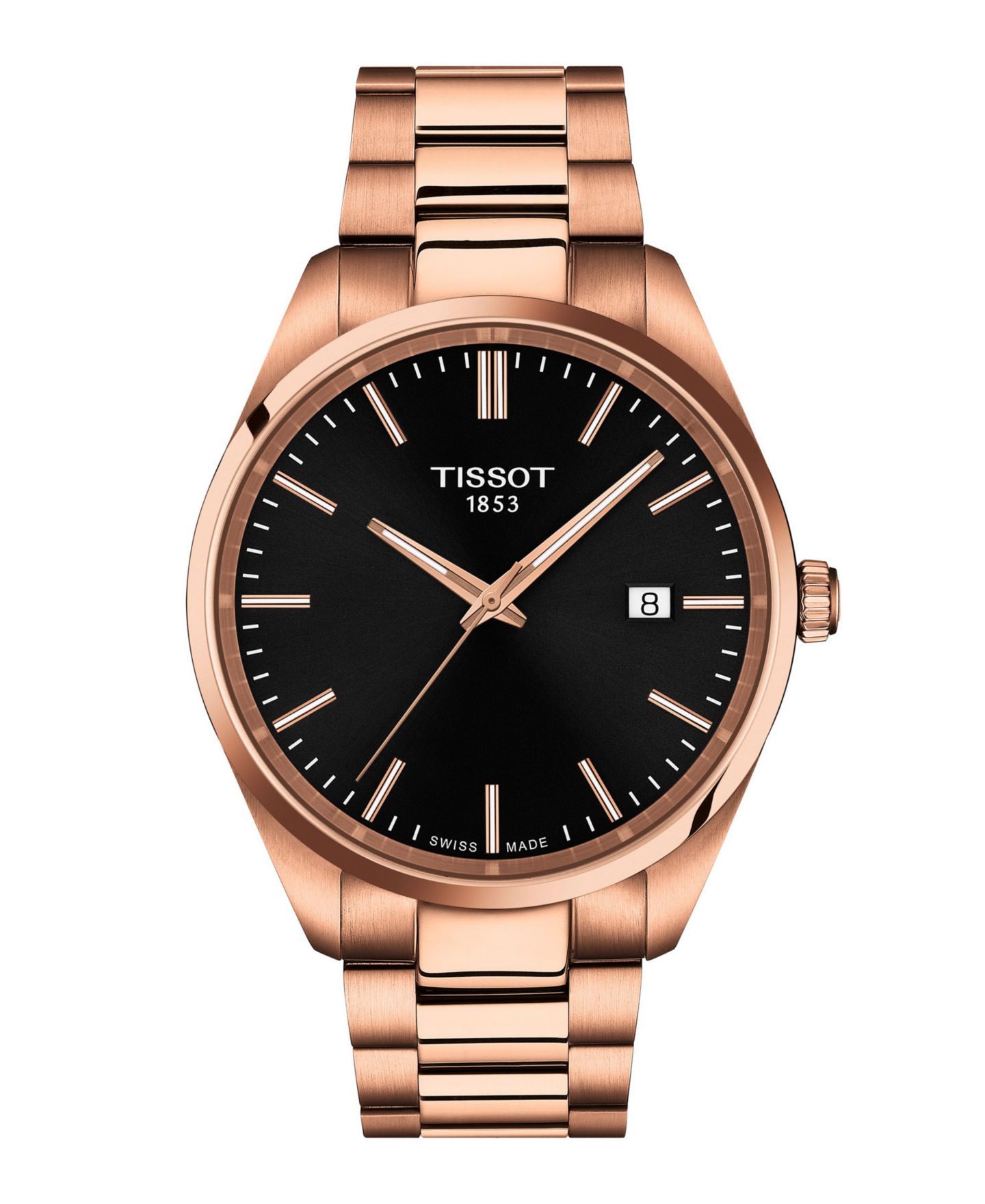 Мужские часы Tissot Rose Gold Stainless Steel Bracelet Watch, 40mm — фото 1