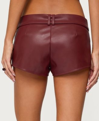 Women's Alba Faux Leather Shorts
