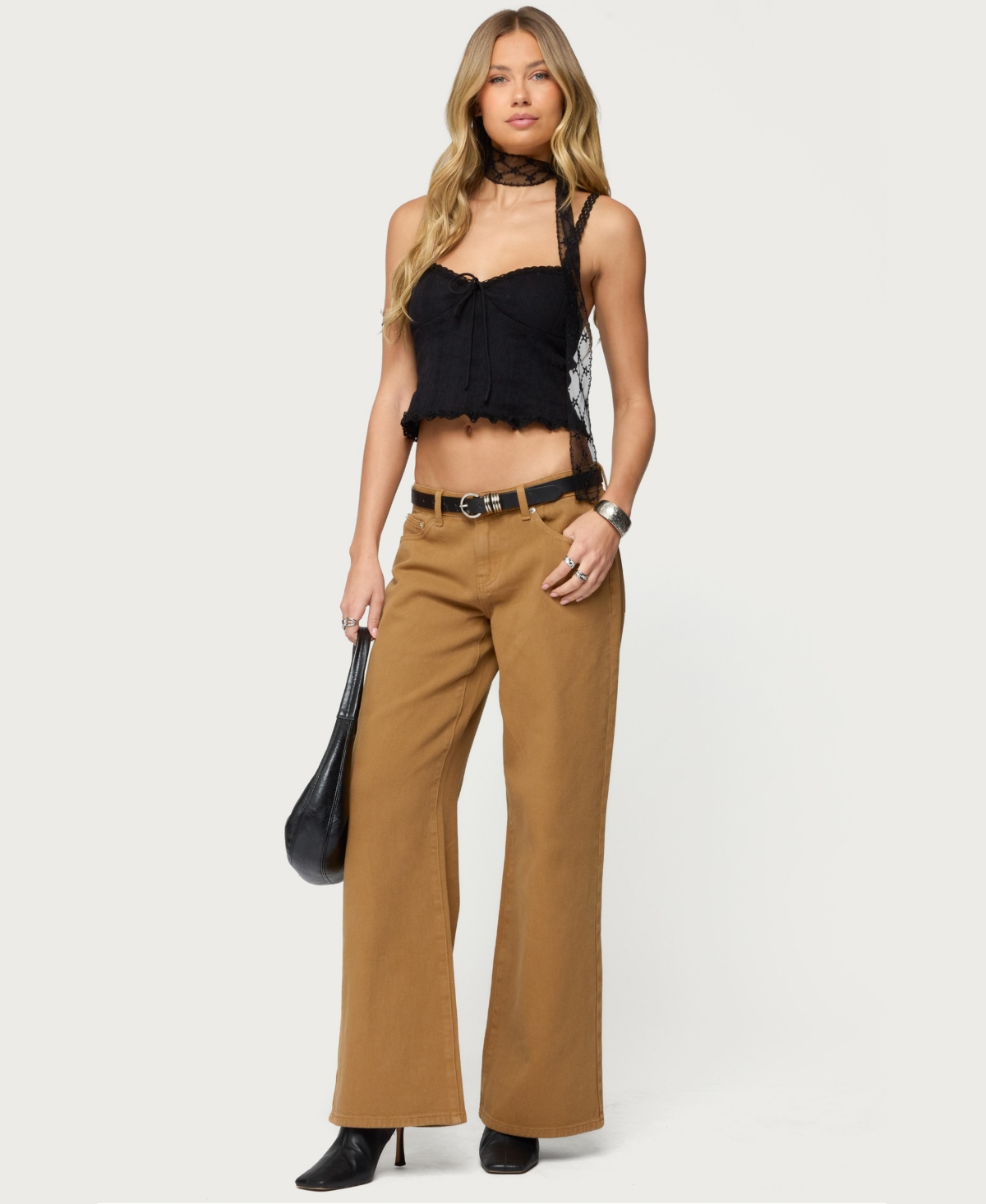 Edikted Women's Lacey knit tank top