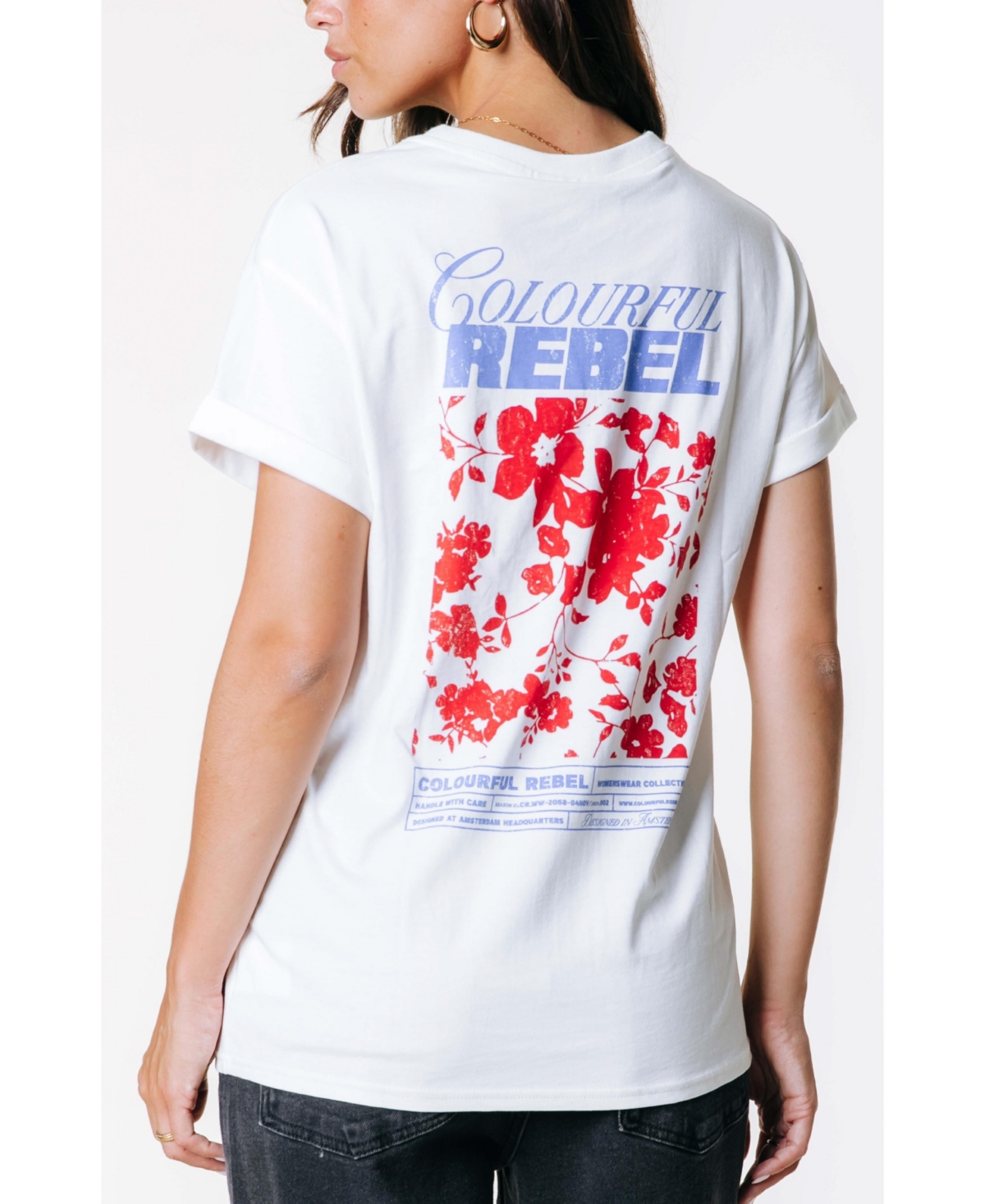 Colourful Rebel Women's Cr Flower Boxy Tee