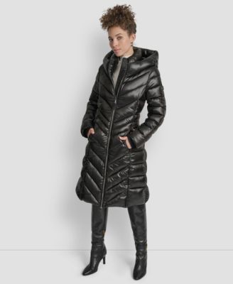 Women's Full-Zip Front Quilted Puffer Coat