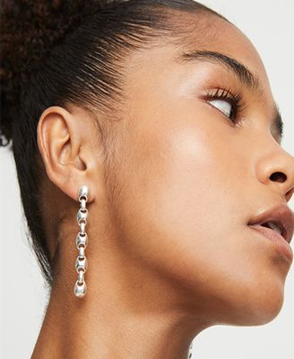 Silver Plated Dazzling Drop Earrings