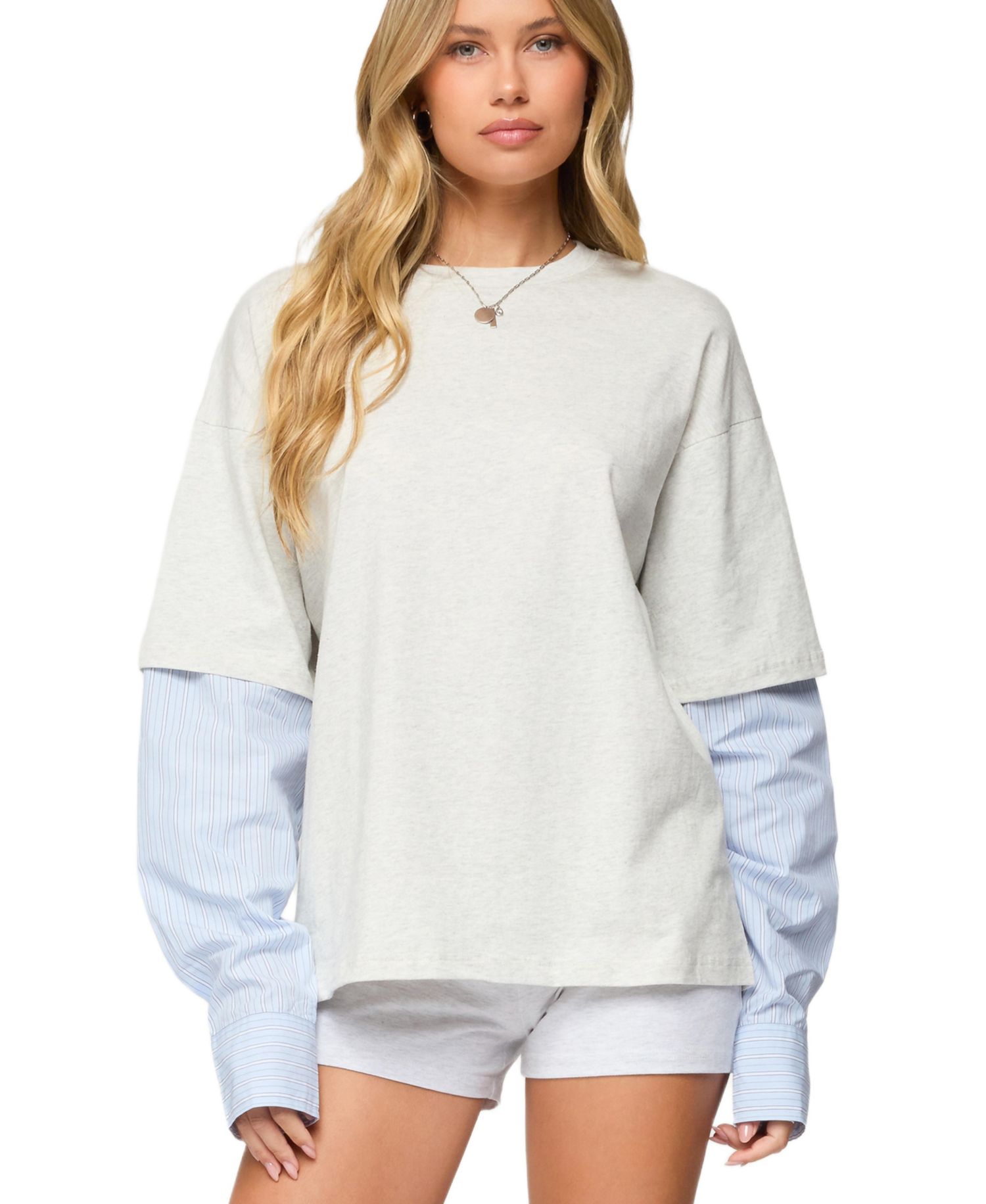 Women's Tailor Oversized Layered Top