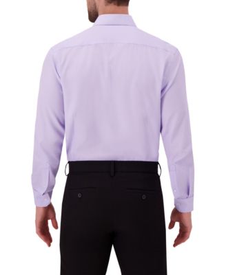 Men's 4-Way Geometric-Print Spread-Collar Woven Dress Shirt