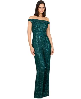 Women's Beaded Off Shoulder Jumpsuit
