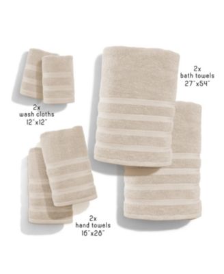 Luxury Soft &amp; Absorbent 100% Ring Spun Cotton Towel Set for Bathroom, Shower, Spa - 6 Piece Set