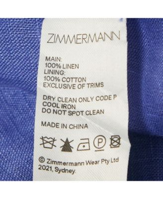 Women's Purple Linen Open Back Asymmetric Cut-Out Midi Dress