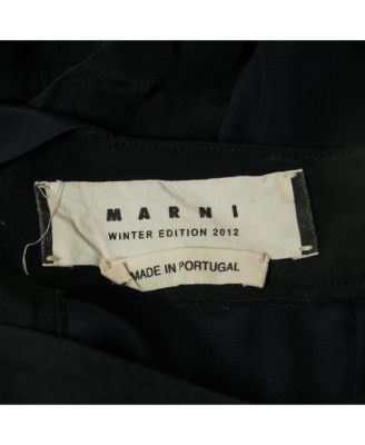 Women's Navy Blue & Black Chiffon Top