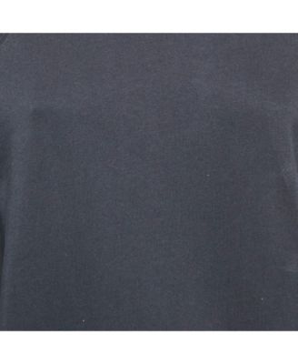 Women's Navy Blue Cotton Crew Neck Long Sleeve Sweatshirt