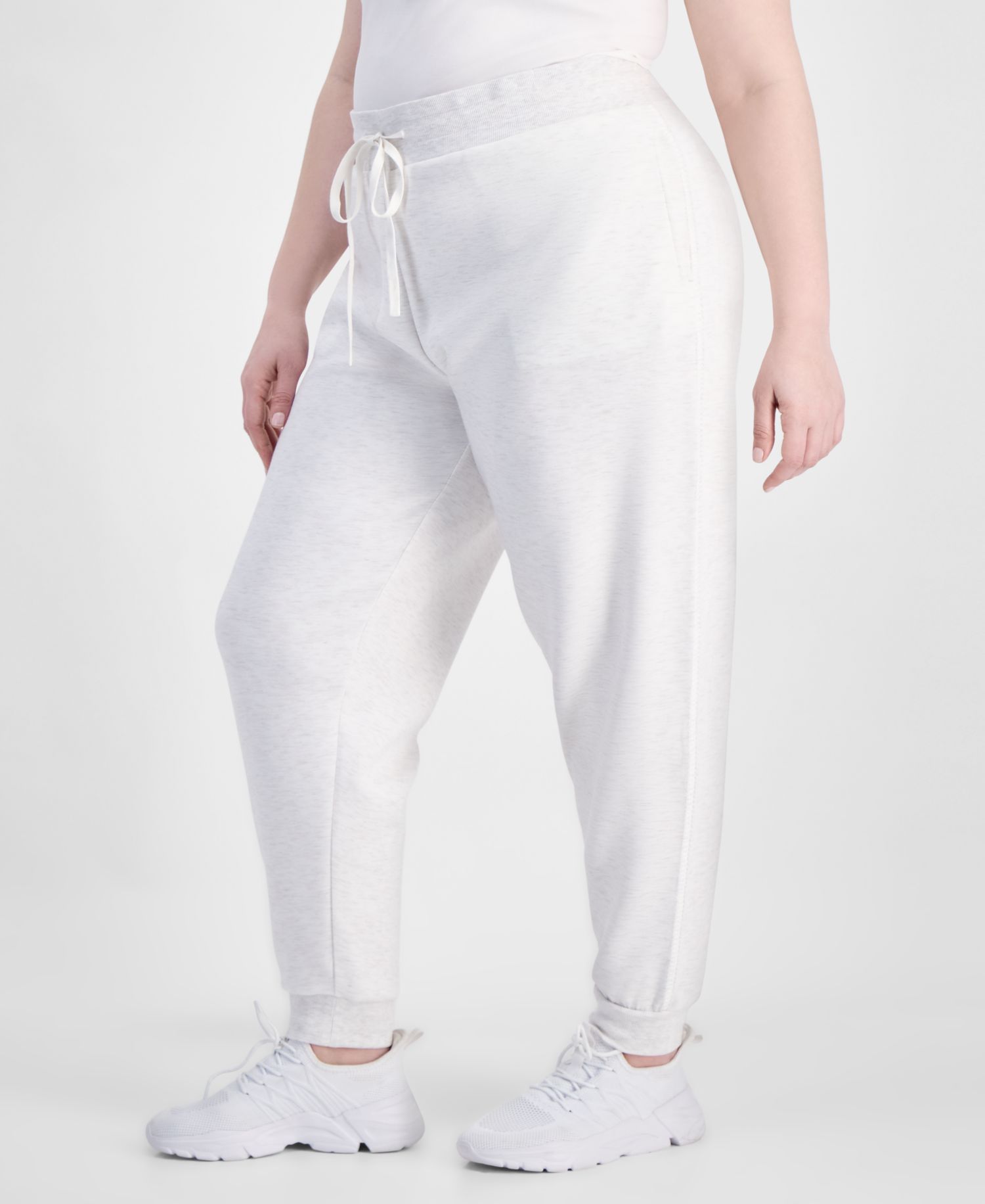 Trendy Plus Size High Rise Drawstring Jogger Pants