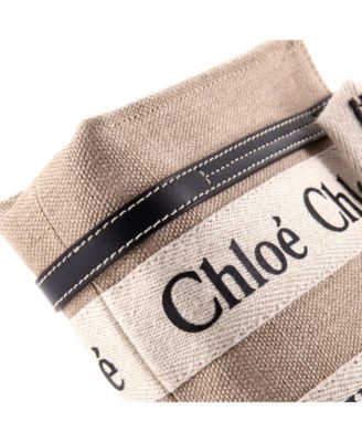 Mini Woody Convertible Tote Canvas with Leather