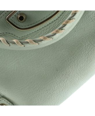 Medium City Classic Metallic Edge Bag Leather