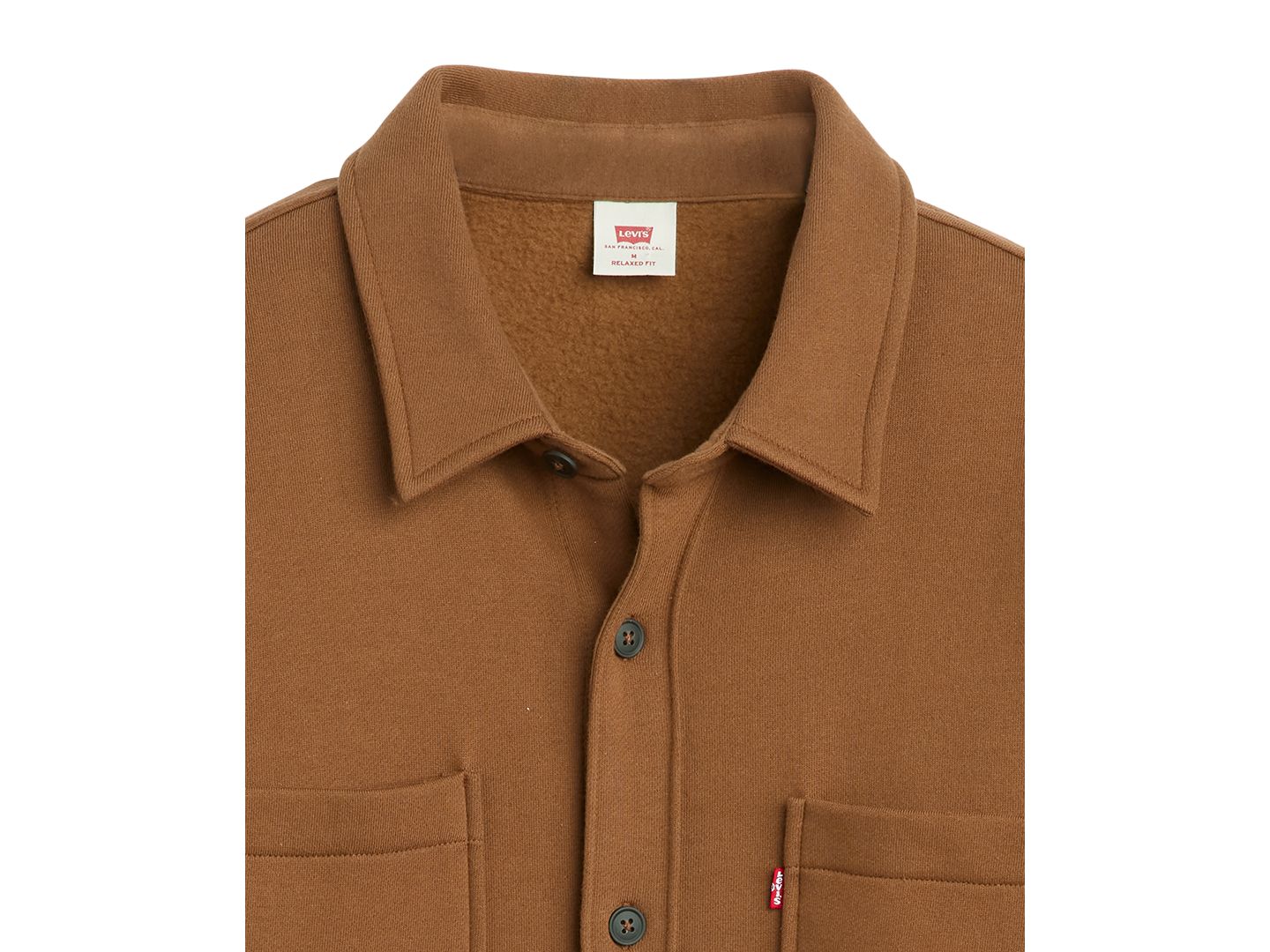 Мужская рубашка Levi's Norwood Long-Sleeve Worker, цвет: Bison — фото 5