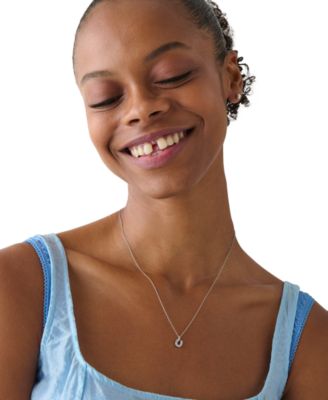 Cubic Zirconia Lucky You Pendant Necklace