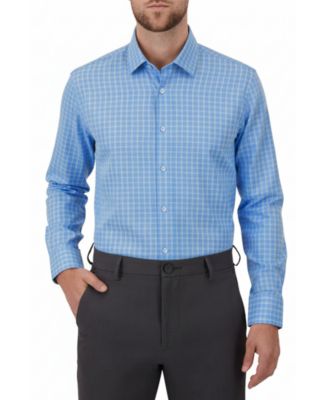 Men's 4-Way Tonal Geometric-Print Woven Dress Shirt