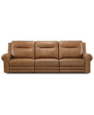 Furniture - Alexandre Leather 3-Pc. Sofa with 3 Power Motion Recliners
