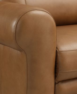 Alexandre Leather 2-Pc. Sofa with 2 Power Motion Recliners and 1 Console, Exclusively at Macy's