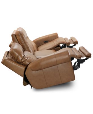 Alexandre Leather 3-Pc. Sofa with 2 Power Motion Recliners, Exclusively at Macy's