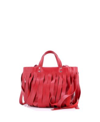 XS Laundry Cabas Tote Fringe Leather