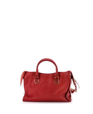 Small City Classic Metallic Edge Bag Leather