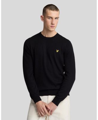 Men's Cotton Merino Crew Neck Sweater