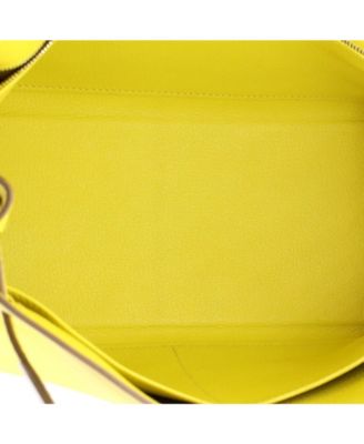 Kelly 28 Handbag Yellow Evercolor with Palladium Hardware