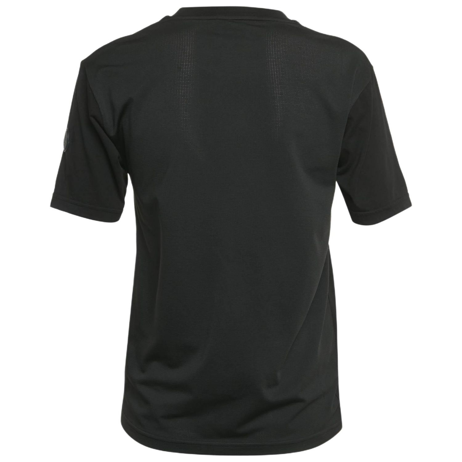 Women's Black Logo Applique Jersey Crewneck T-Shirt