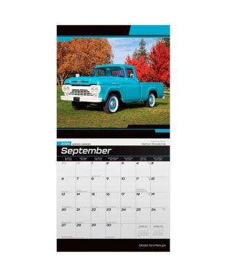Classic Ford Pickups OFFICIAL | 2026 12 x 24 Inch (Hanging) Monthly Square Wall Calendar | Foil Stamped Cover | Plastic-Free