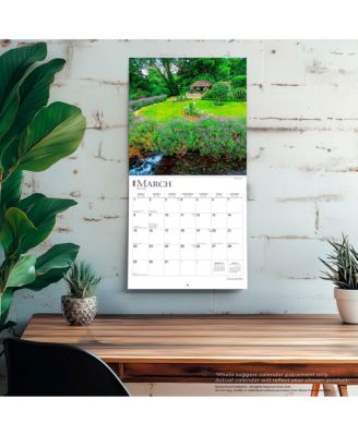Country Gardens | 2026 12 x 24 Inch (Hanging) Monthly Square Wall Calendar | Plastic-Free