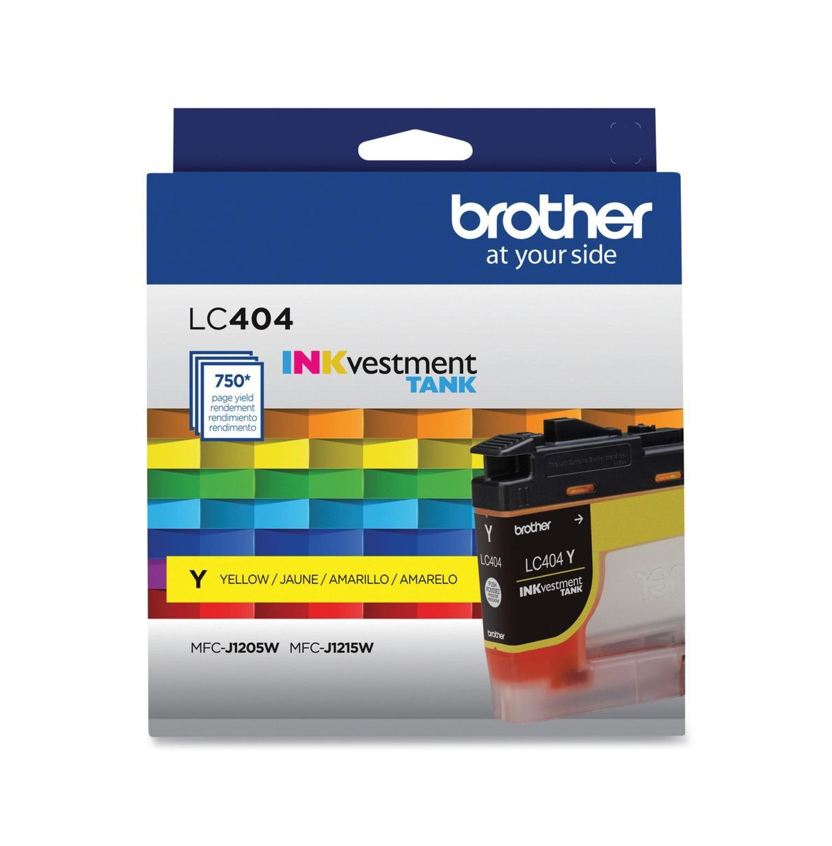 Brother LC404YS INKvestment 750 Page-Yield Ink - Yellow