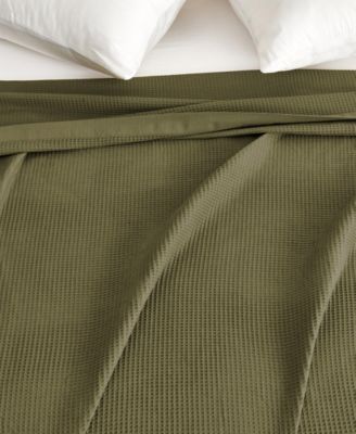 Lightweight Waffle Weave Summer Bedding Cotton Throw Blanket