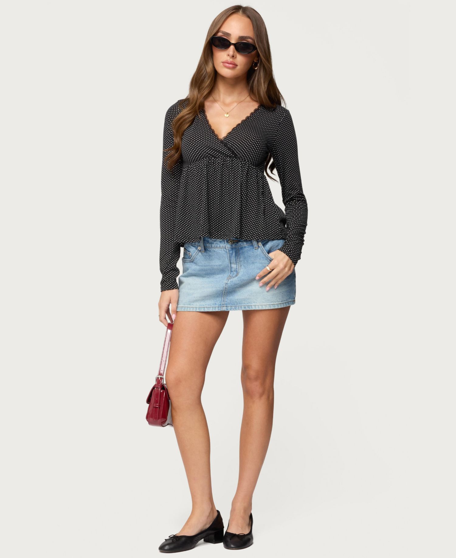 Women's Kenzie Long Sleeve Babydoll Top