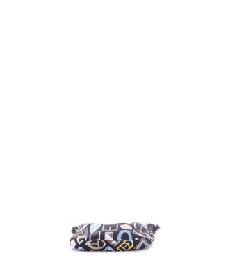 Pre-Owned HERMES Sursoie To Go Pouch Printed Silk and Leather