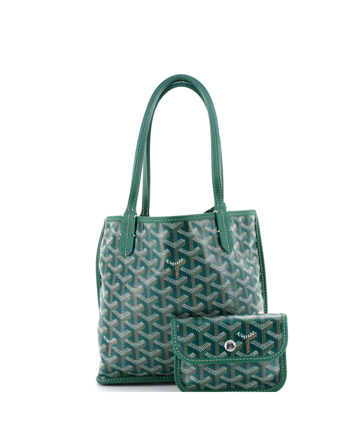 Pre-Owned Goyard Mini Anjou Reversible Tote Coated Canvas