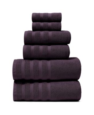 Luxury Soft & Absorbent 100% Ring Spun Cotton Towel Set for Bathroom, Shower, Spa - 6 Piece Set