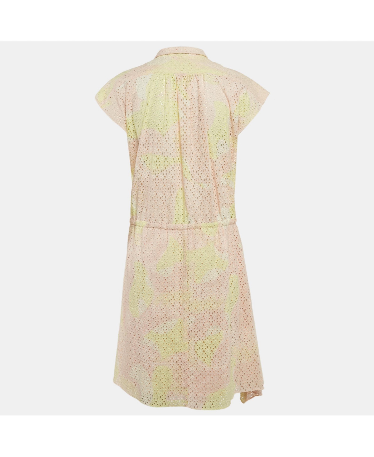 Pre-Owned Zadig & Voltaire Women's Yellow/pink Camouflage Print Anglaise Requiem Short Dress