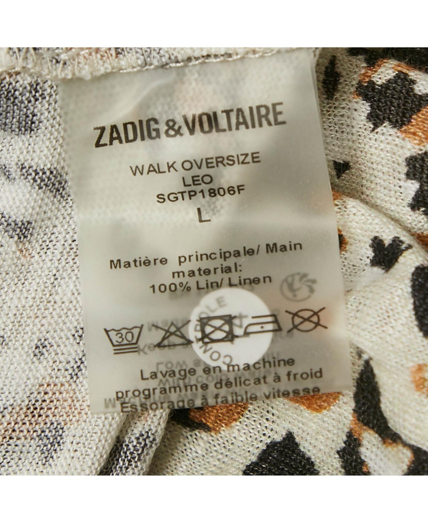 Women's Leopard Print Gauze Jersey T-Shirt