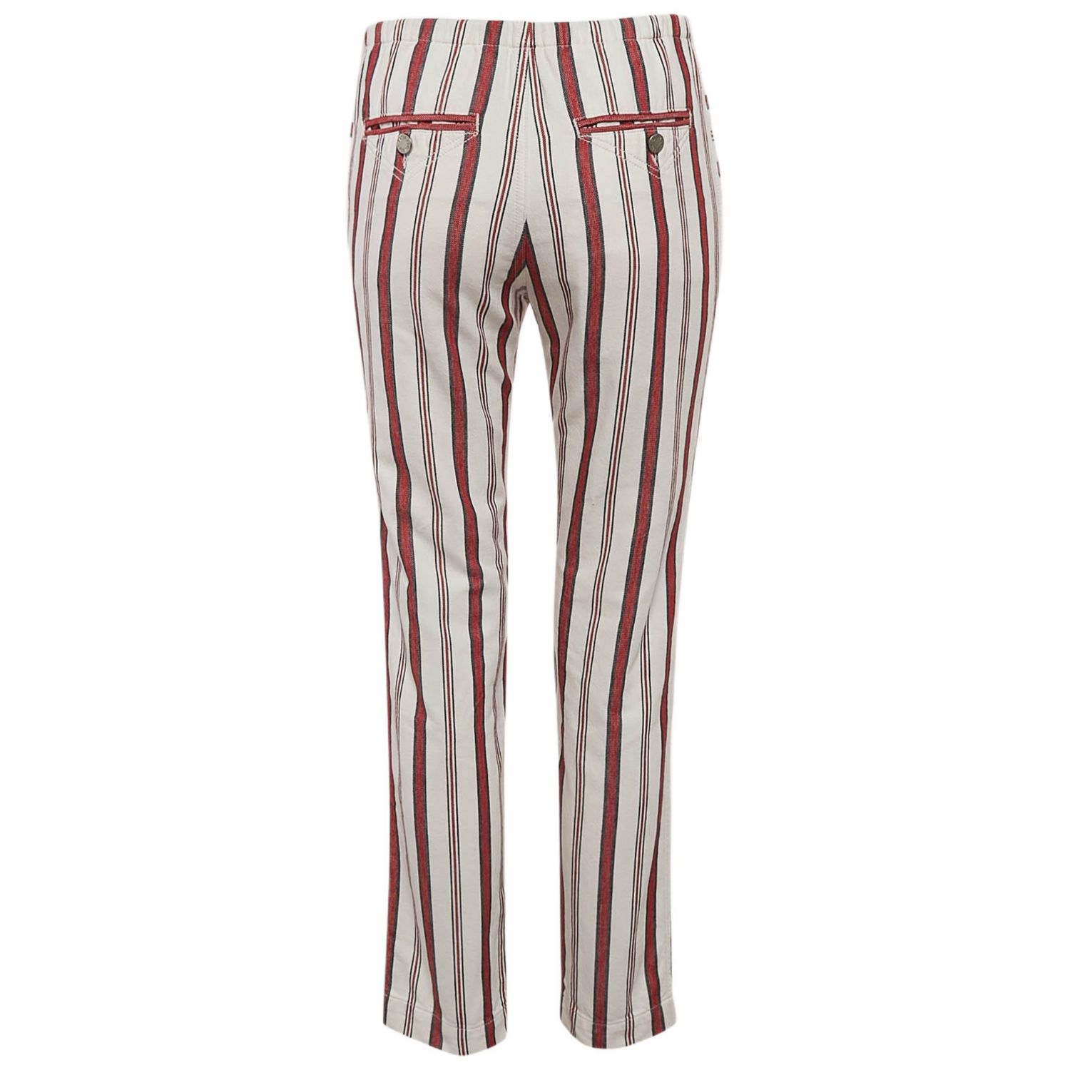 Women's Striped Cotton Raye Trousers