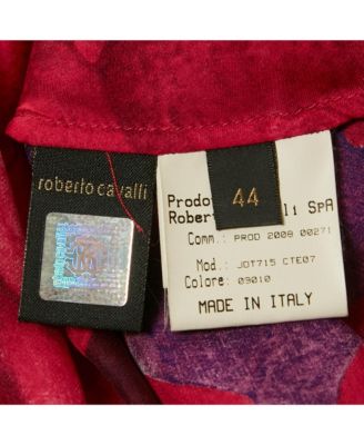 Women's Pink Floral Print Silk Pleated Blouse